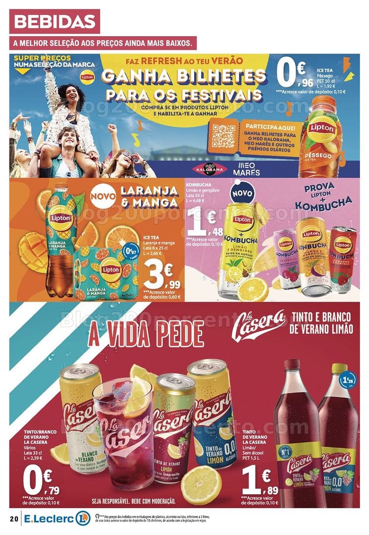 Antevisão Folheto E-LECLERC Promoções de 16 a 22 julho